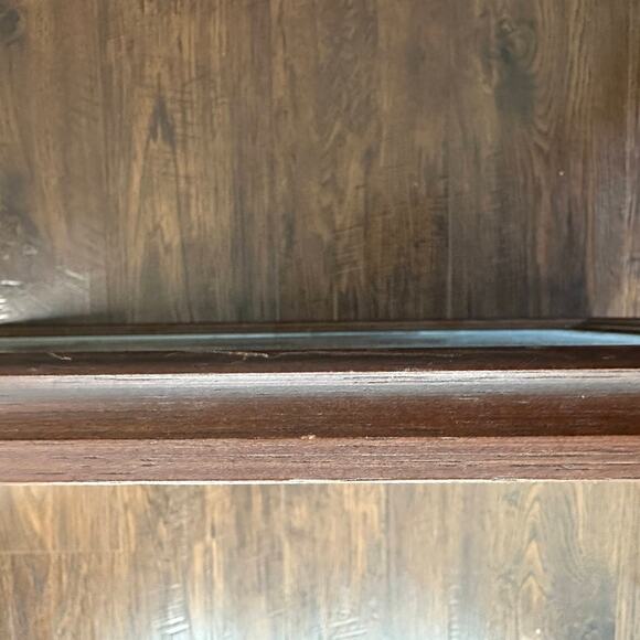 Vintage Albert Anker Girl Knitting Print Framed Wood Rectangular Wall Decoration - Picture 7 of 8